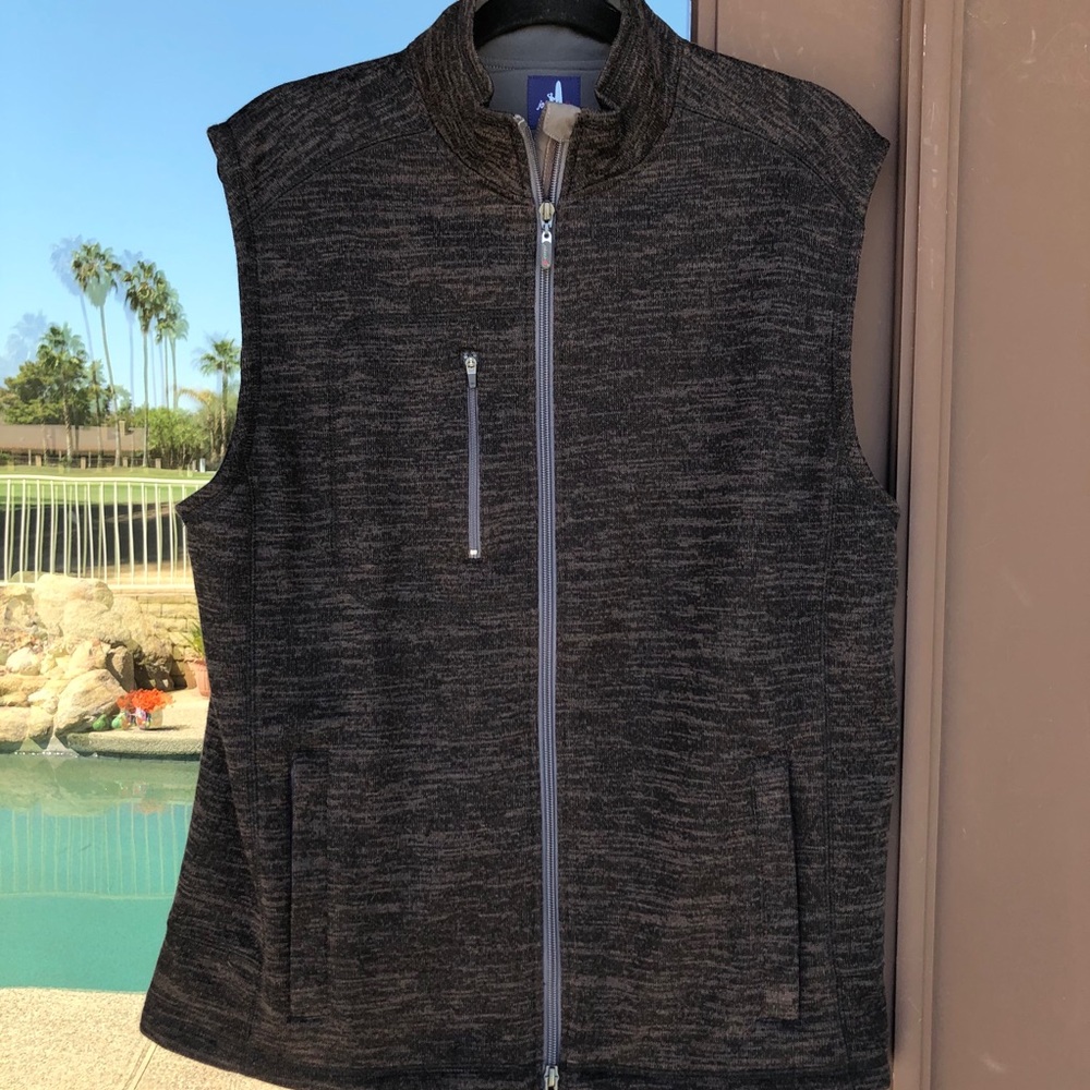 johnnie-O Tahoe 2-Way Zip Front Fleece Vest M - Picture 3 of 13